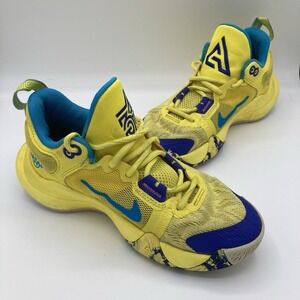 Nike Giannis Immortality 2 'Kaleidoscope' Yellow Sneakers Size 3.5Y DQ1943-700